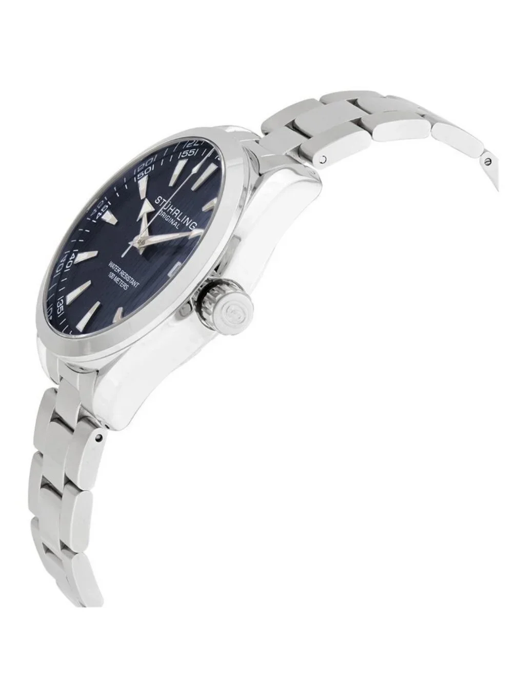 NWT Stuhrling Original Symphony Blue Dial Men's Watch